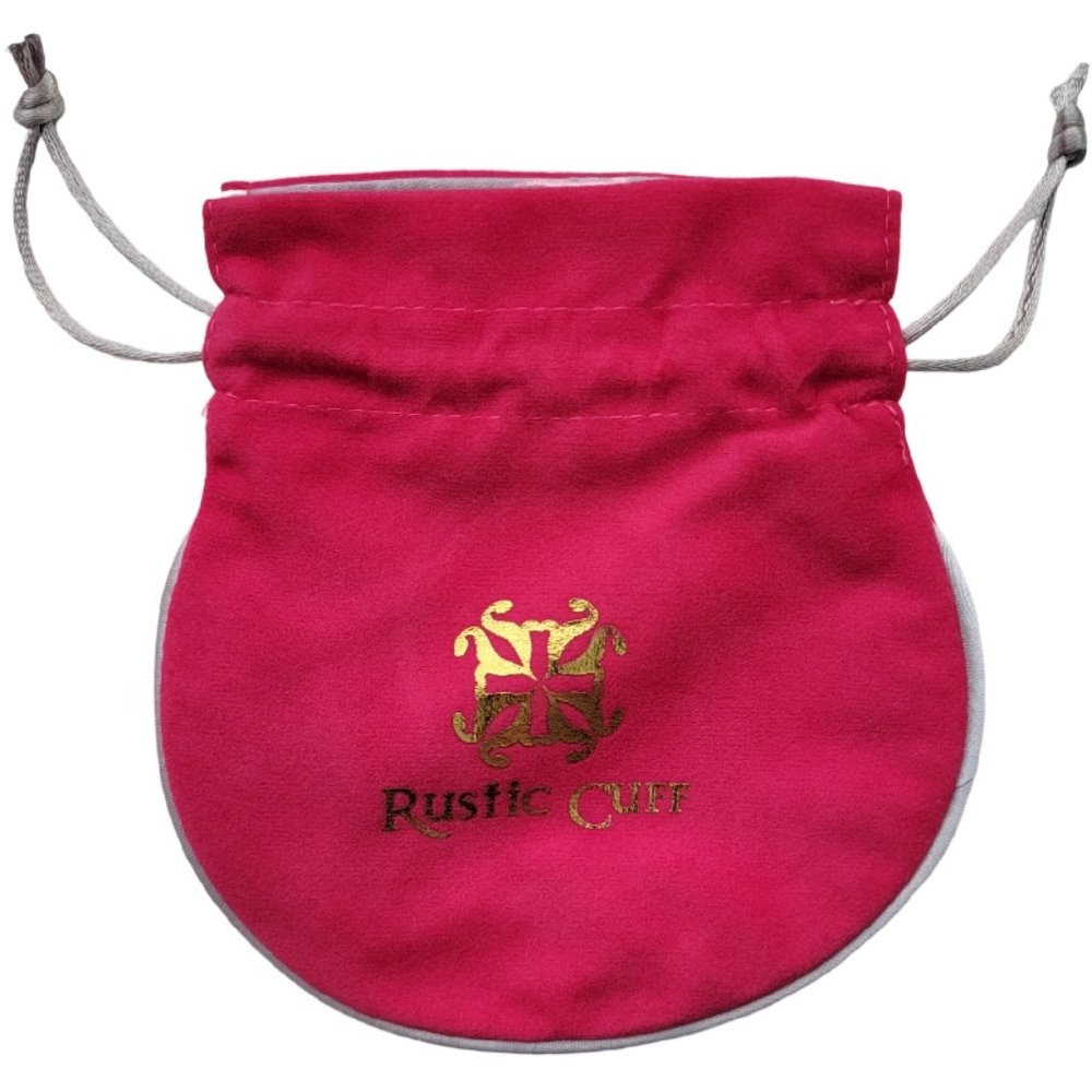 Rustic Cuff Red Jewelry Pouch